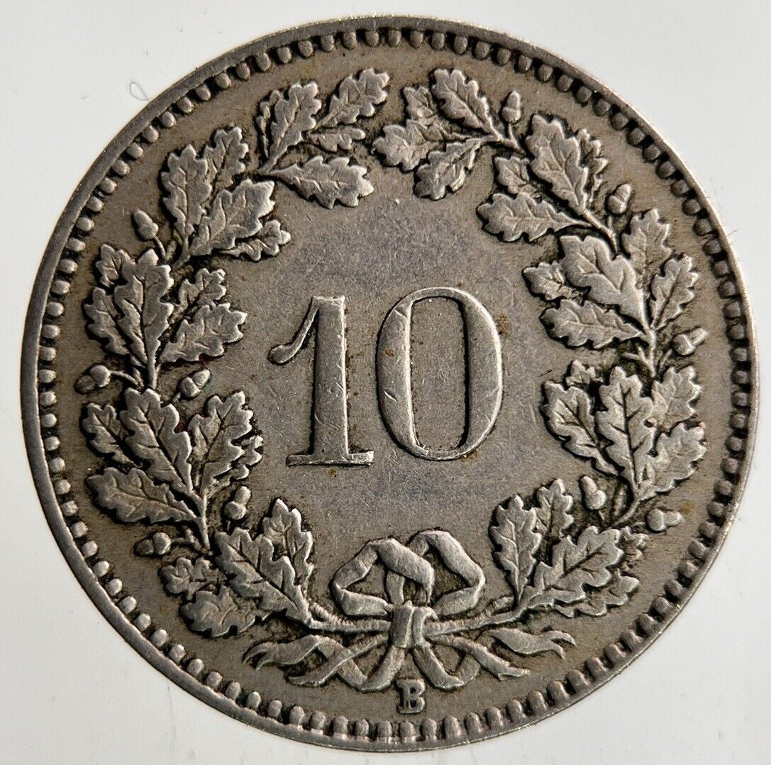 1930 Switzerland Swiss 10 Rappen Coin | Fine Collectable Grade