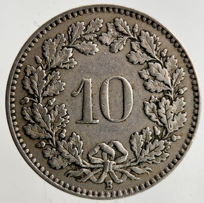 1930 Switzerland Swiss 10 Rappen Coin | Fine Collectable Grade