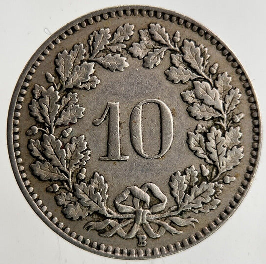 1930 Switzerland Swiss 10 Rappen Coin | Fine Collectable Grade