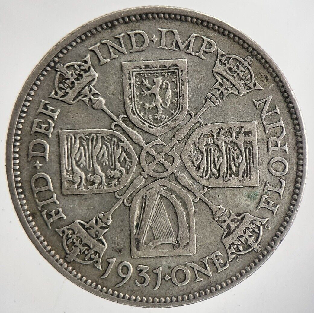 1931 George V Florin Silver Coin | Fine Collectable Grade