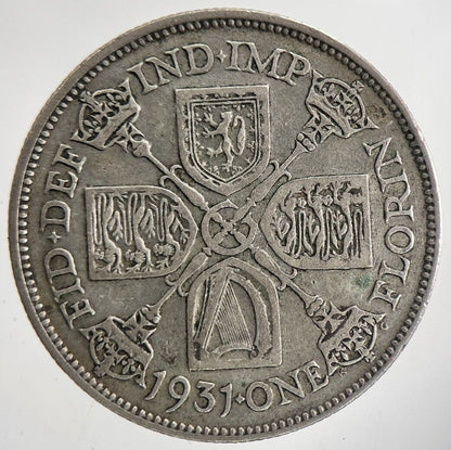 1931 George V Florin Silver Coin | Fine Collectable Grade