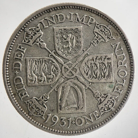 1931 George V Florin Silver Coin | Fine Collectable Grade