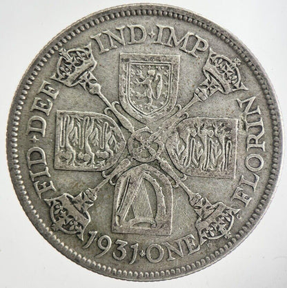 1931 George V Florin Silver Coin | Fine Collectable Grade