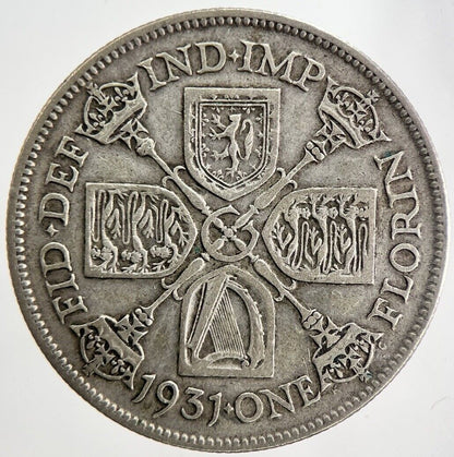 1931 George V Florin Silver Coin | Fine Collectable Grade