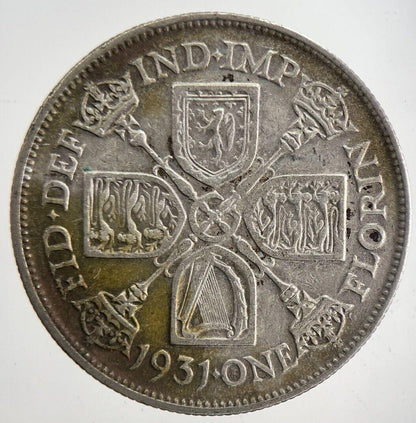 1931 George V Florin Silver Coin | Fine Collectable Grade