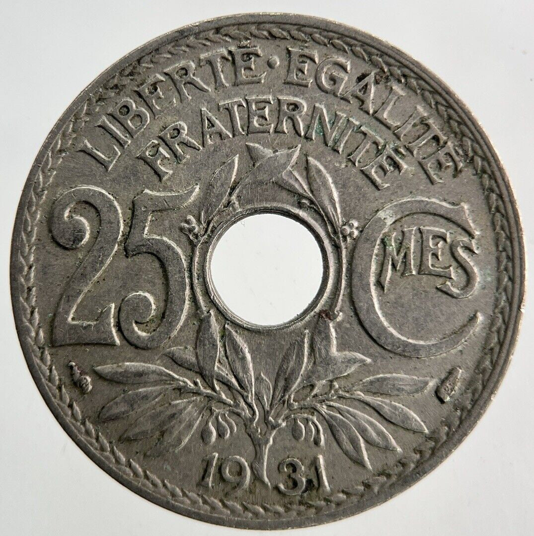 1931 France 25 Centimes Coin | Fine Collectable Grade