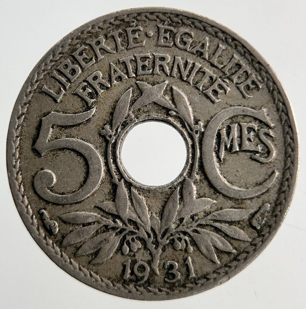 1931 France 5 Centimes Coin | Fine Collectable Grade