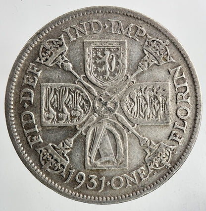 1931 George V Florin Silver Coin | Fine Collectable Grade