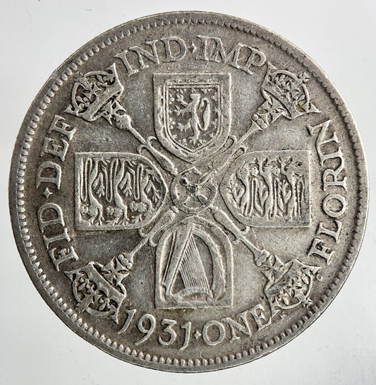1931 George V Florin Silver Coin | Fine Collectable Grade