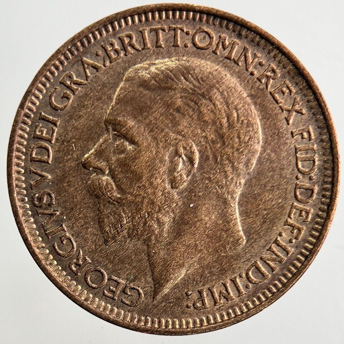 1931 George V Farthing Coin | UNC Uncirculated Grade