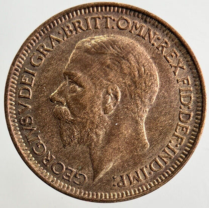 1931 George V Farthing Coin | UNC Uncirculated Grade