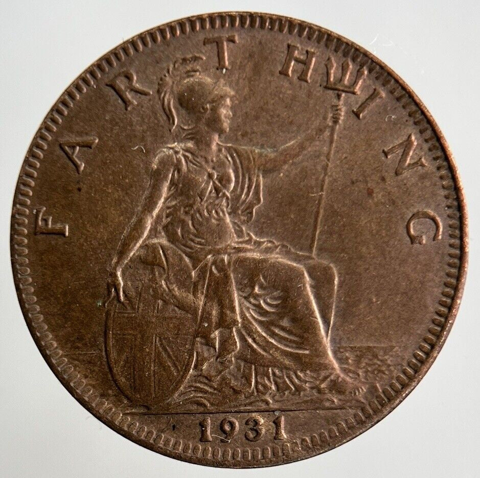 1931 George V Farthing Coin | UNC Uncirculated Grade