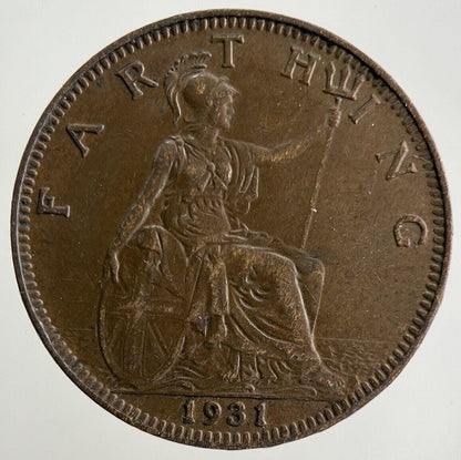 1931 George V Farthing Coin | Very High Grade
