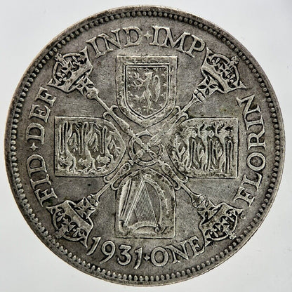 1931 George V Florin Silver Coin | Fine Collectable Grade