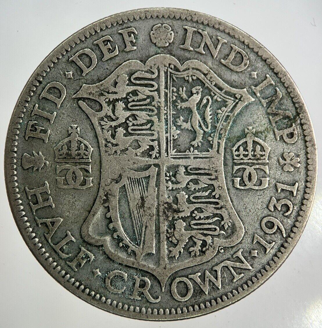 1931 George V Half-Crown Silver Coin | Collectable Grade