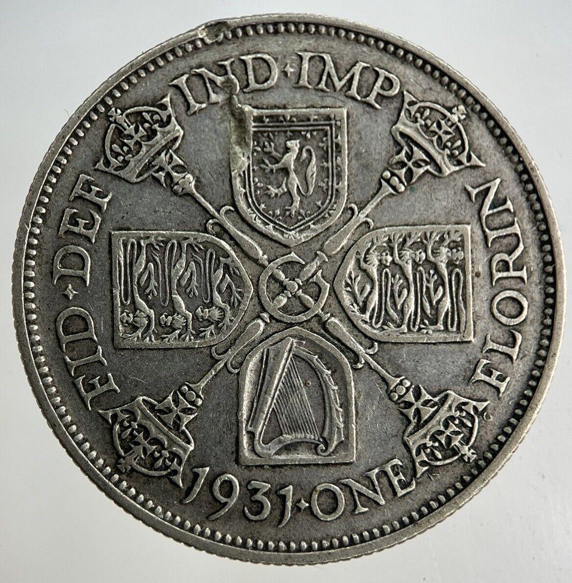 1931 George V Florin Silver Coin | Fine Collectable Grade
