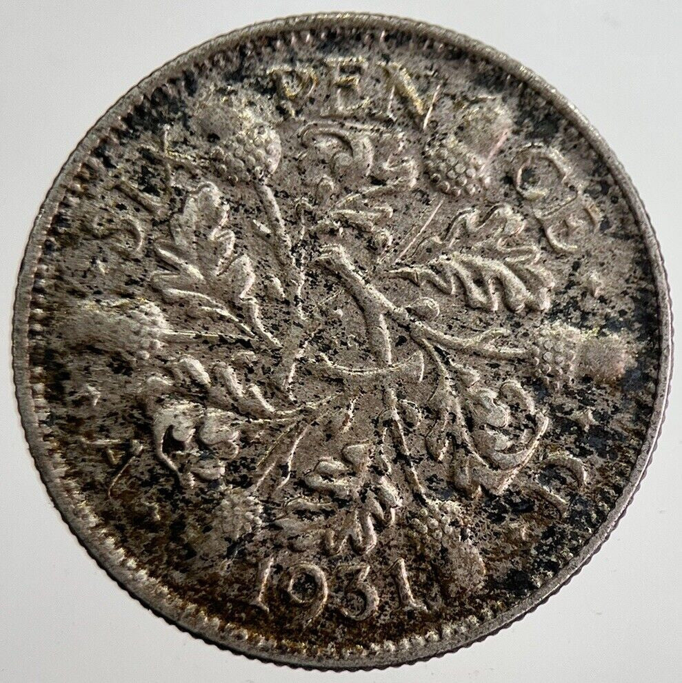 1931 George V Sixpence Silver Coin | Very High Grade | a8560