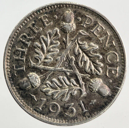 1931 George V Threepence Silver Coin | Fine Collectable Grade