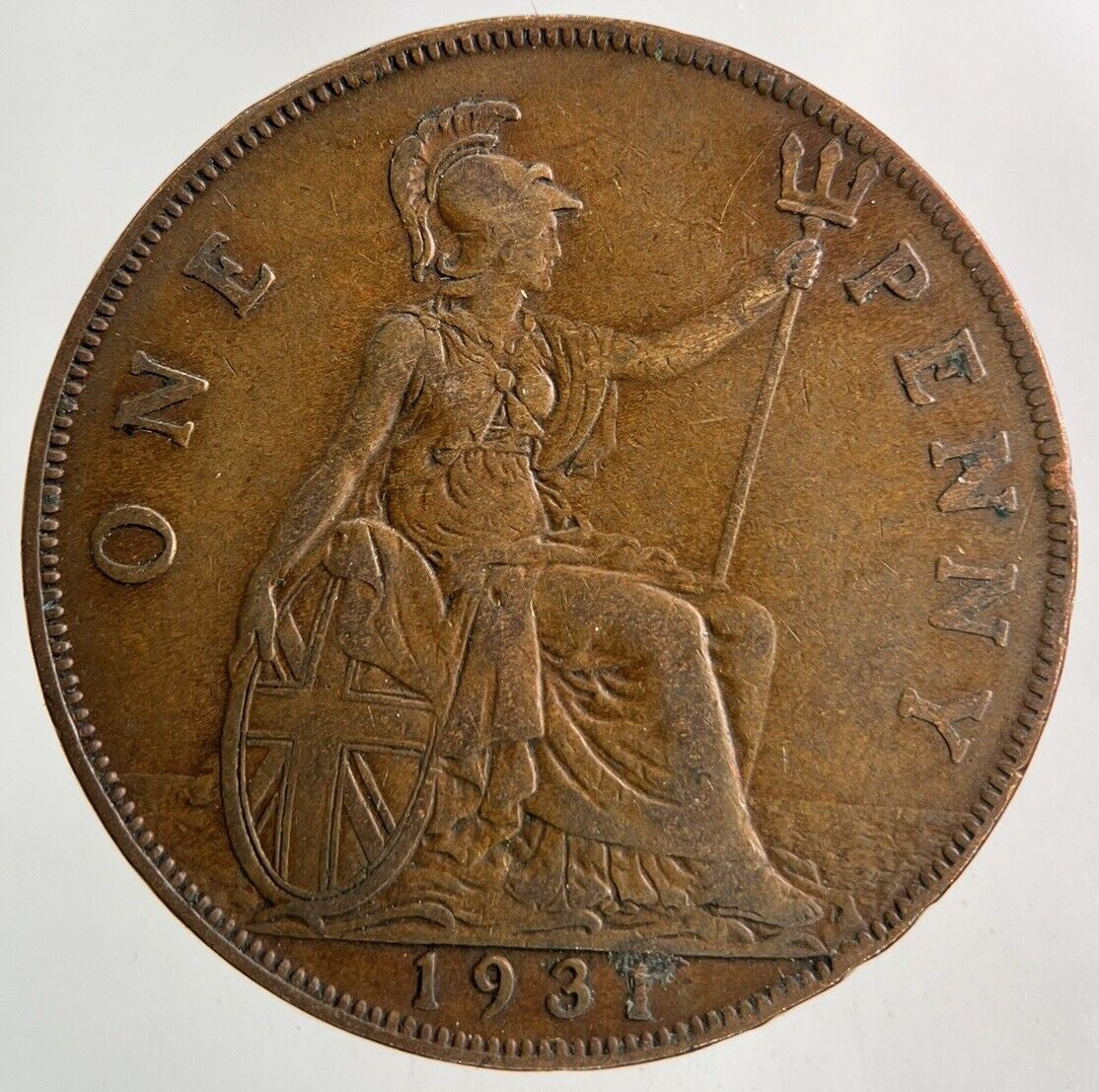 1931 George V One Penny Coin | Fine Collectable Grade