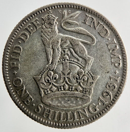 1931 George V Shilling Silver Coin | Collectable Grade