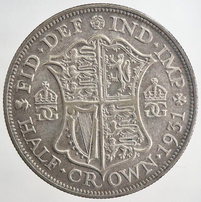 1931 George V Half-Crown Silver Coin | Fine Collectable Grade | a6334