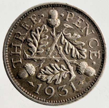 1931 George V Threepence Silver Coin | Fine Collectable Grade