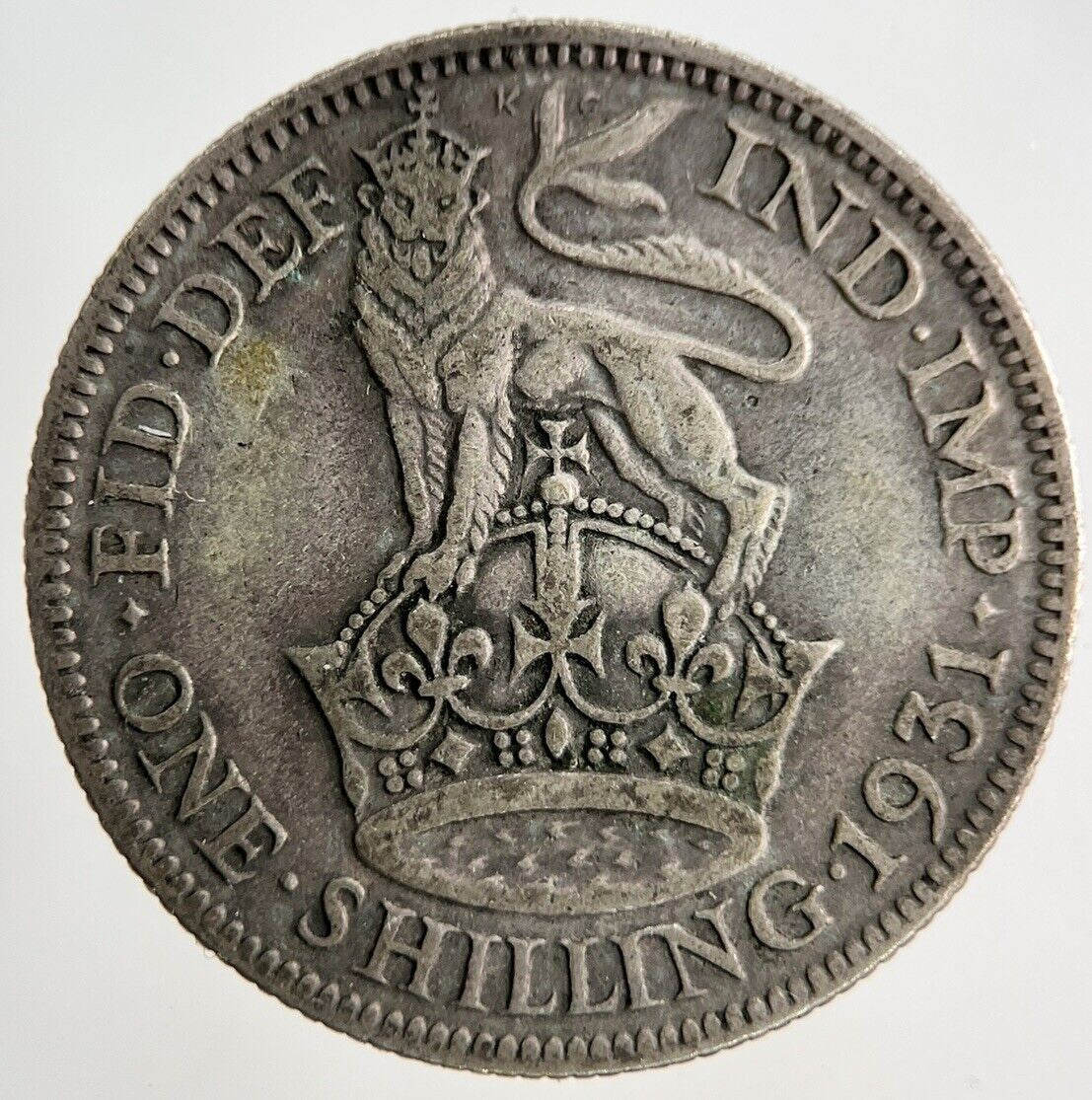 1931 George V Shilling Silver Coin | Fine Collectable Grade