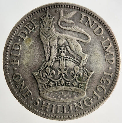 1931 George V Shilling Silver Coin | Fine Collectable Grade