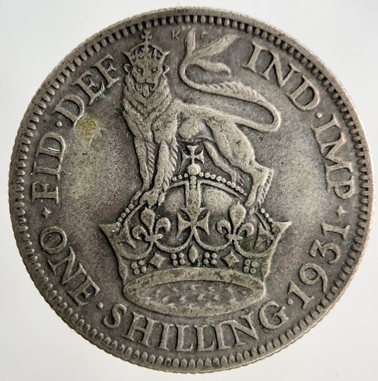 1931 George V Shilling Silver Coin | Fine Collectable Grade