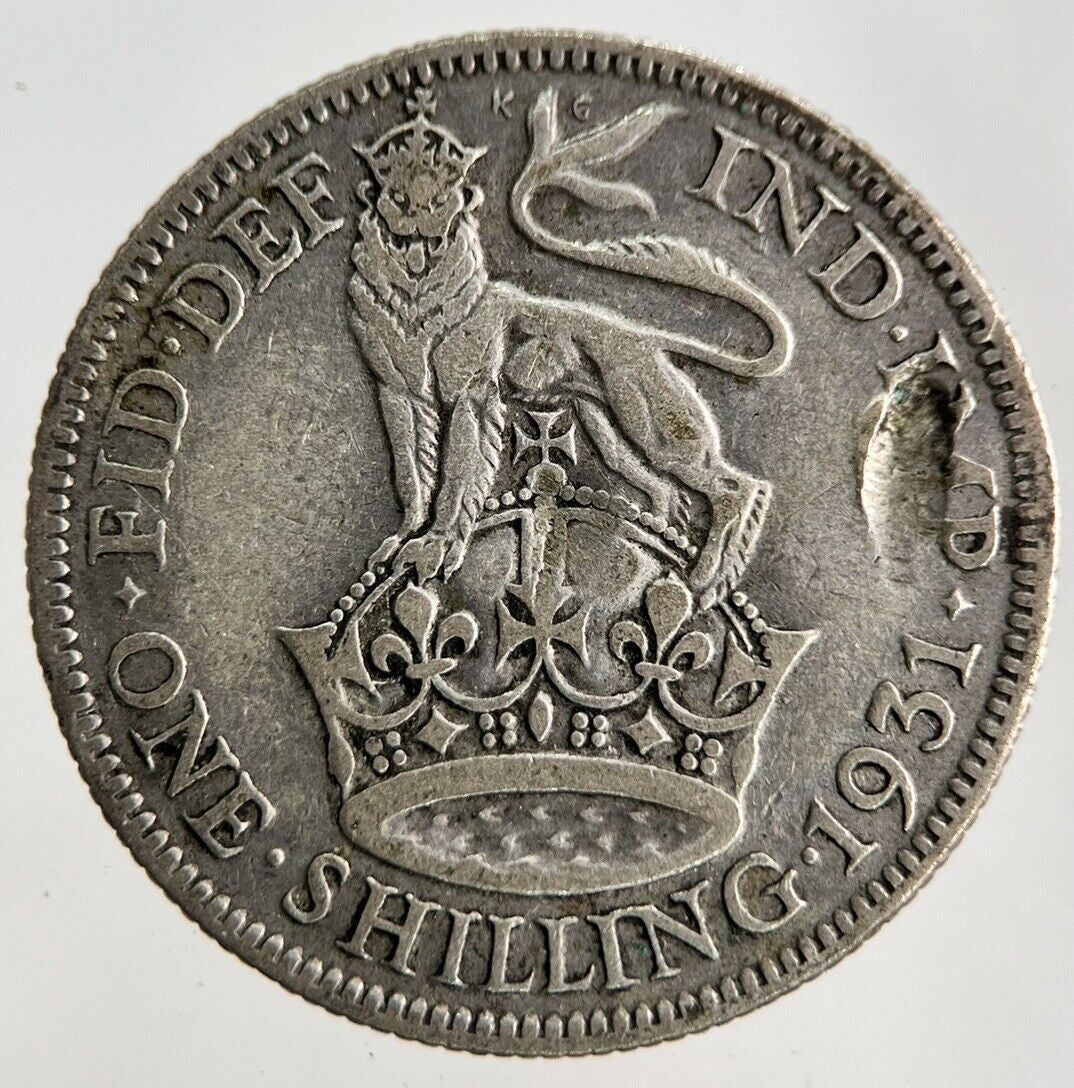 1931 George V Shilling Silver Coin | Collectable Grade
