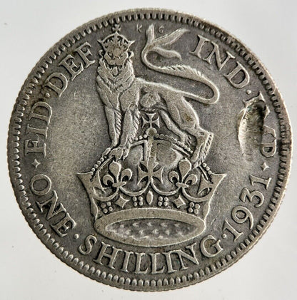 1931 George V Shilling Silver Coin | Collectable Grade