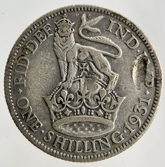 1931 George V Shilling Silver Coin | Collectable Grade