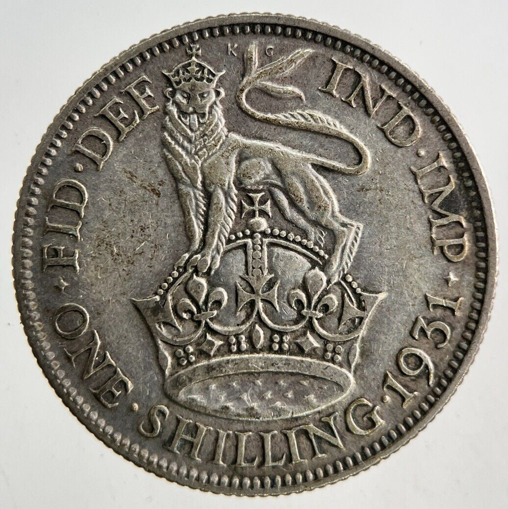 1931 George V One Shilling Silver Coin | Fine Collectable Grade