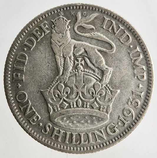1931 George V Shilling Silver Coin | Fair Grade