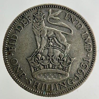1931 George V Shilling Silver Coin | Collectable Grade