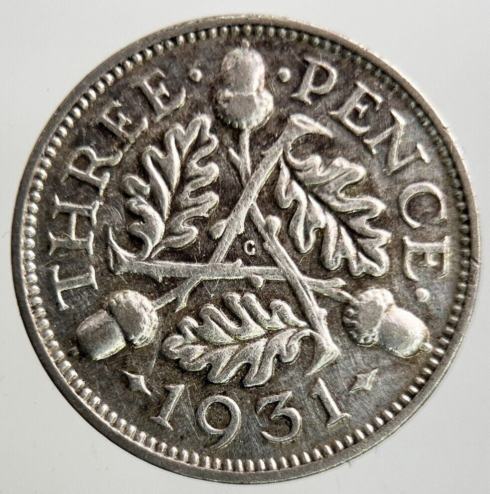 1931 George V Threepence Silver Coin | Fine Collectable Grade