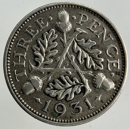 1931 George V Threepence Silver Coin | Collectable Grade