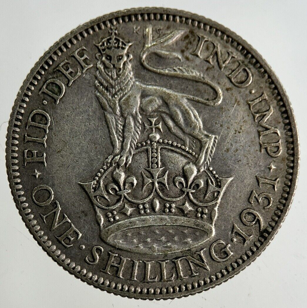 1931 George V Shilling Silver Coin | Very High Grade