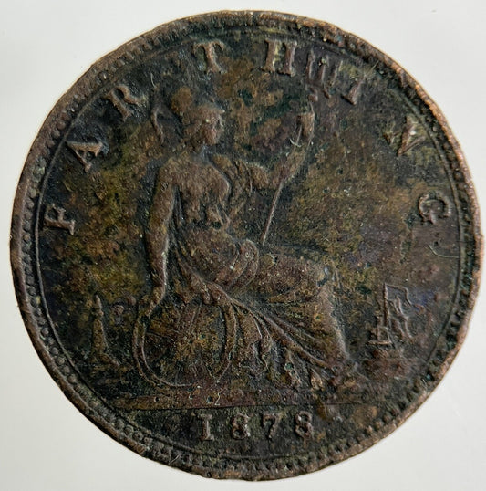 1878 Victoria Farthing Coin | Collectable Grade