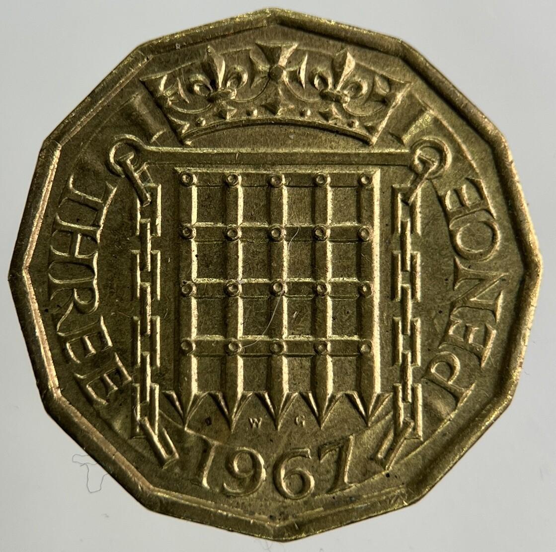 1967 Elizabeth II 2nd Brass Threepence Coin | Fine Collectable Grade