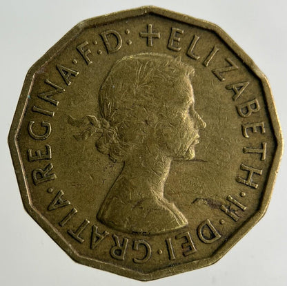 1957 Elizabeth II 2nd Brass Threepence Coin | Fine Collectable Grade