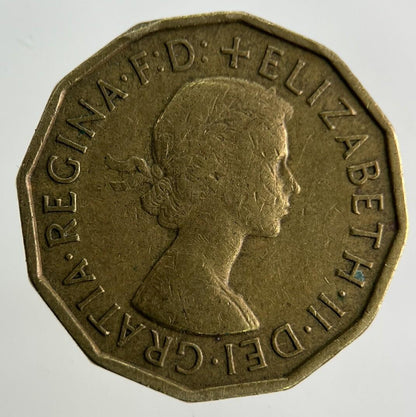 1959 Elizabeth II 2nd Brass Threepence Coin | Fine Collectable Grade
