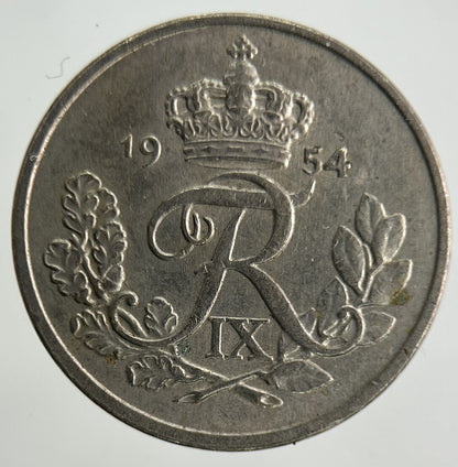 1954 Denmark 10 Ore Coin | Fine Collectable Grade