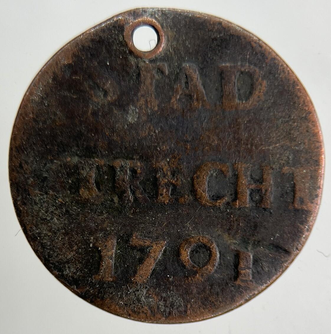 1791 Netherlands 1 Duit Coin | Collectable Grade