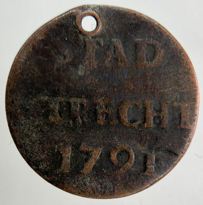 1791 Netherlands 1 Duit Coin | Collectable Grade
