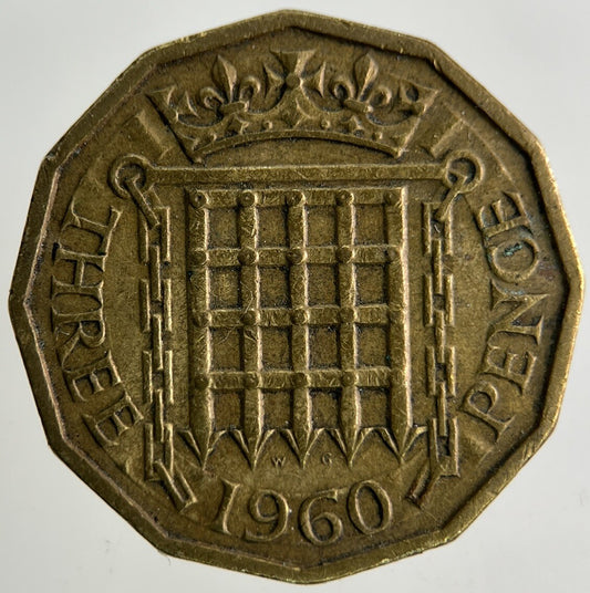 1960 Elizabeth II 2nd Brass Threepence Coin | Fine Collectable Grade