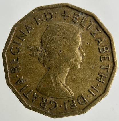 1960 Elizabeth II 2nd Brass Threepence Coin | Fine Collectable Grade