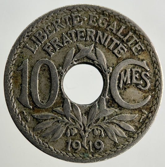 1919 France 10 Centimes Coin | Fine Collectable Grade