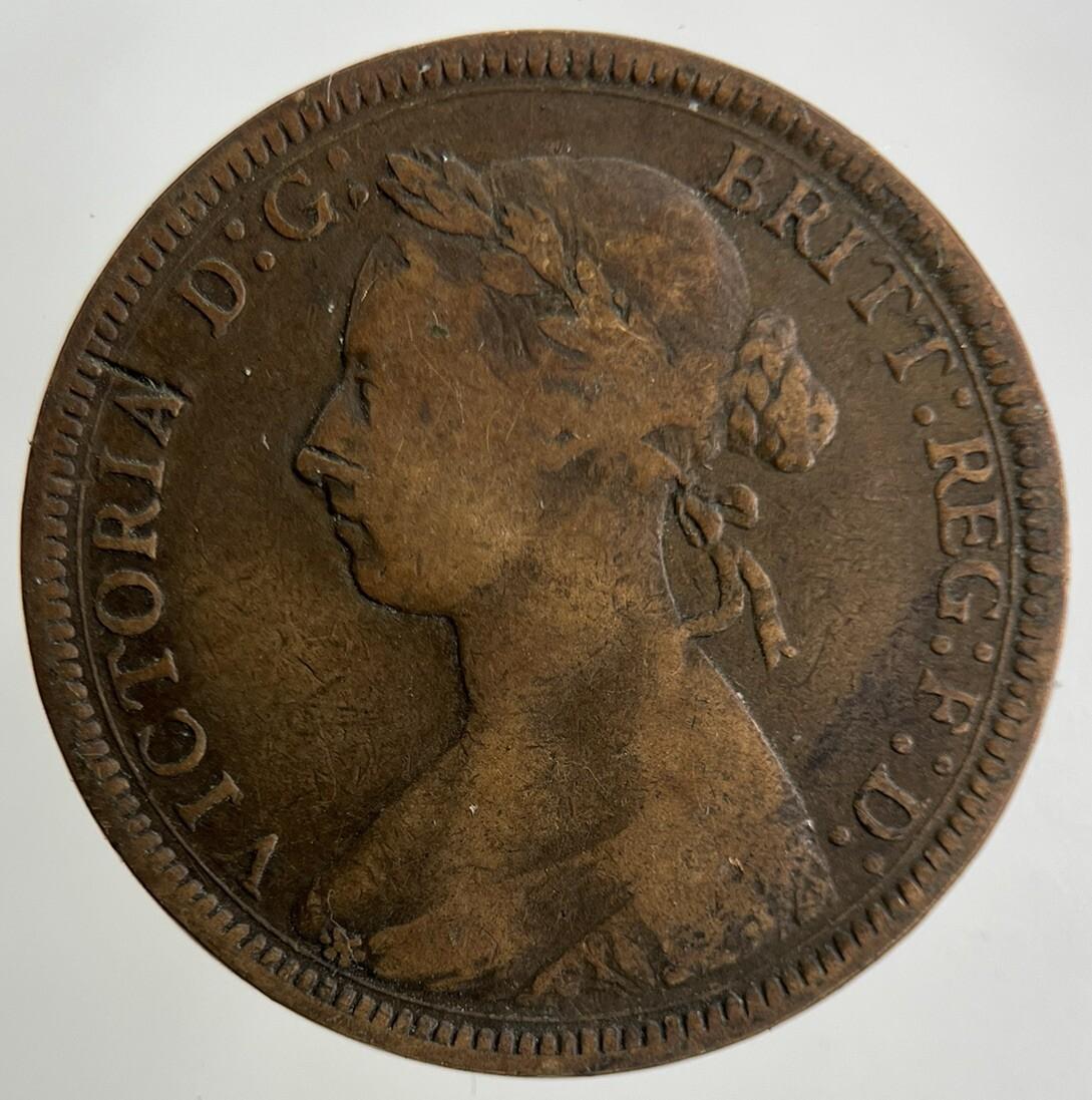 1886 Victoria Half-Penny Coin | Fine Collectable Grade