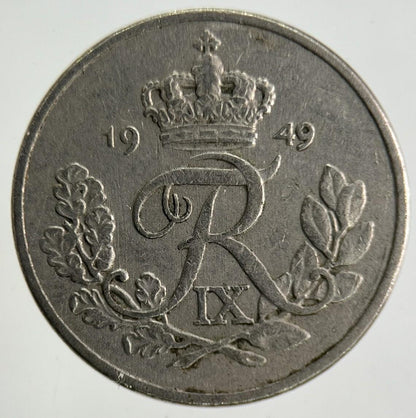 1949 Denmark 10 Ore Coin | Fine Collectable Grade